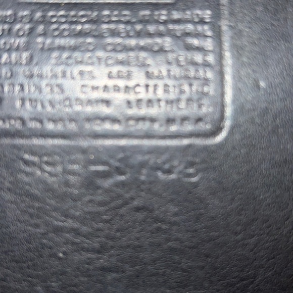 Vintage Coach Black Envelope Portfolio Briefcase Tote Bag With Brass Hardware - Picture 9 of 12